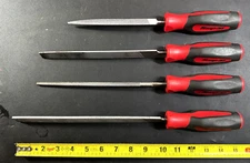 SNAP ON  SGHBF500A  4-Piece Mixed File Set (Red)   USA