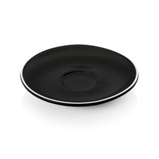 35x Espressountertasse Italia &Oslash; 12,5 cm schwarz, Porzellan