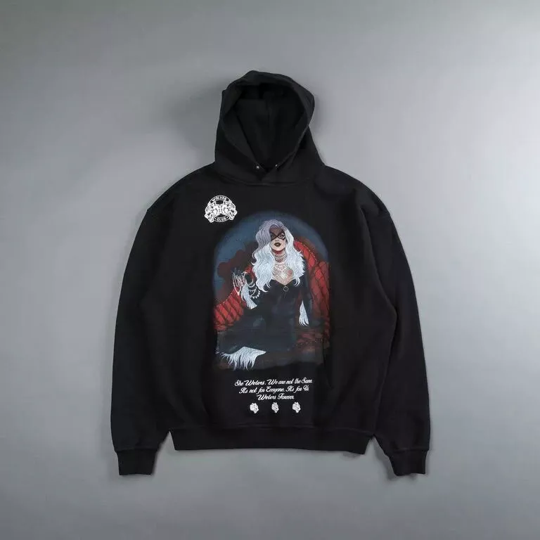 Black sales cat hoodie