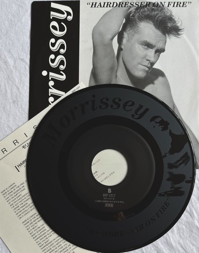 MORRISSEY/The Smiths -Hairdresser On Fire- Rare Japan 1 Sided Etched Promo 7" - Afbeelding 1 van 7