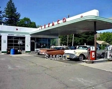 1960 TEXACO GAS STATION  Photo (231-T)
