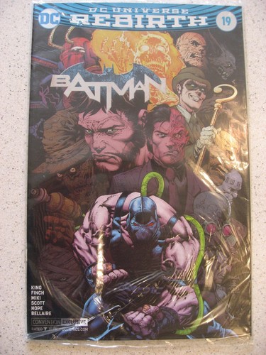 DC Universe Rebirth Batman #19 Convention Exclusive Chrome Cover Graphitti