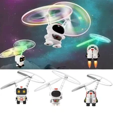 Flying Robot Astronaut Toy Aircraft Hand-Controlled Drone Interactive with Light