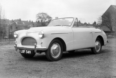 Austin A40 Sports 1952 Werbung Motor Show Car 4x6 Foto