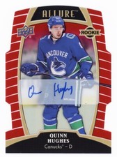 2019-20 Upper Deck Allure Hockey #66 Quinn Hughes Red Rainbow Autographs /349