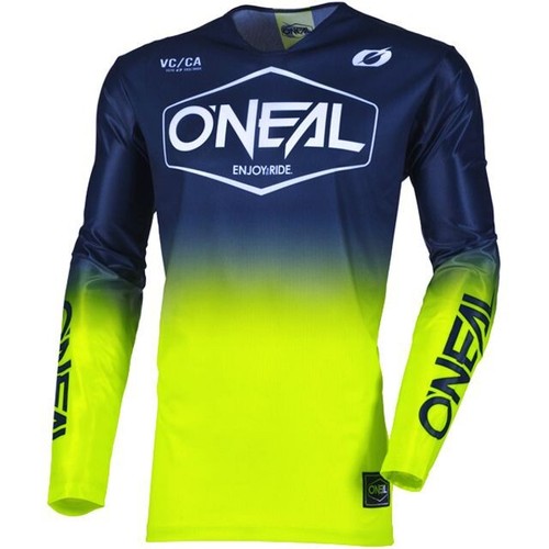 Camicia adulto ONEAL 2025 Mayhem HEXX L e pantaloni 32 pollici vita blu giallo fluo - Foto 2 di 3