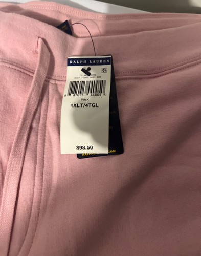 Polo Ralph Lauren Herren PINK Fleece Shorts neu mit Etikett 4XLT - Bild 6 von 8