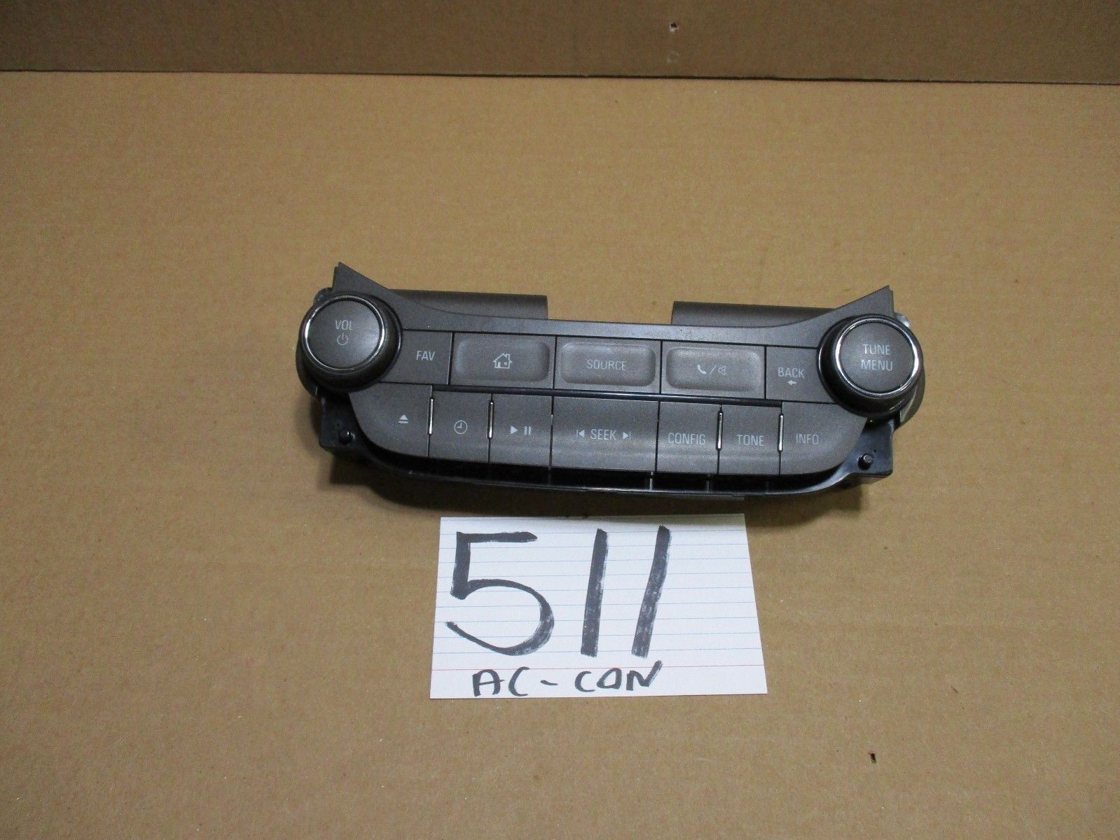 2014 2015 Chevrolet Malibu AC and Heater Control Used Stock #511-AC 