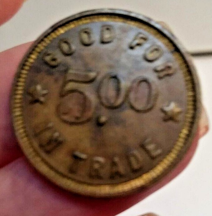 BRAIN DEAD F24T01004089SEAGRASS 関税送料込 Vintage/Antique A.B.C. Venice $5 Trade Token JRT 182 | eBay