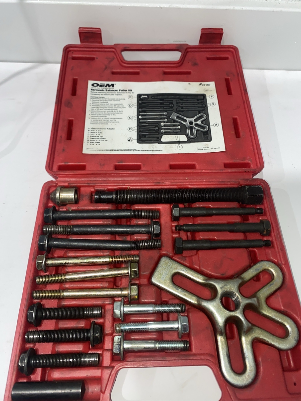 OEM Tools Harmonic Balancer Puller Kit 27187 eBay