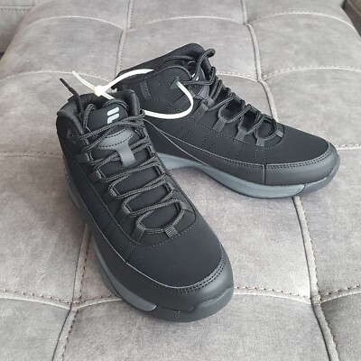 NEW Fila Kids Seven Five Black Sneaker Shoes Size 5