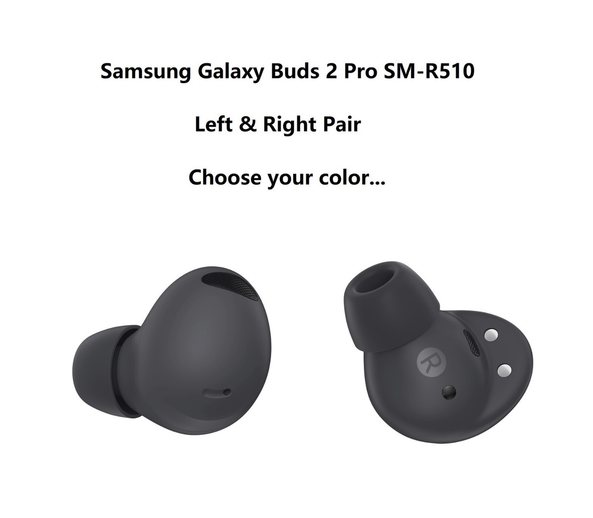 OEM Samsung Galaxy Buds 2 Pro SM-R510 Single Earbud Left OEM Samsung Galaxy Buds 2 Pro SM-R510 Single Earbud Left