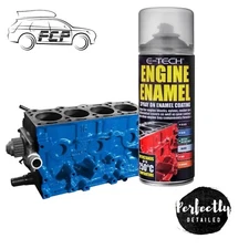 E-Tech Blue Engine Enamel Spray On 400ml Heat Resistant High Temp Paint