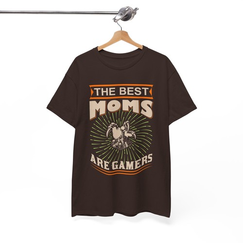 "Camiseta de algodón pesado unisex para videojuegos ""Las mejores mamás son jugadores"" - Imagen 30 de 109
