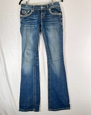 Miss Me Jeans Womens Size 26 Medium Wash Denim Boot Cut JE800383l 29x32