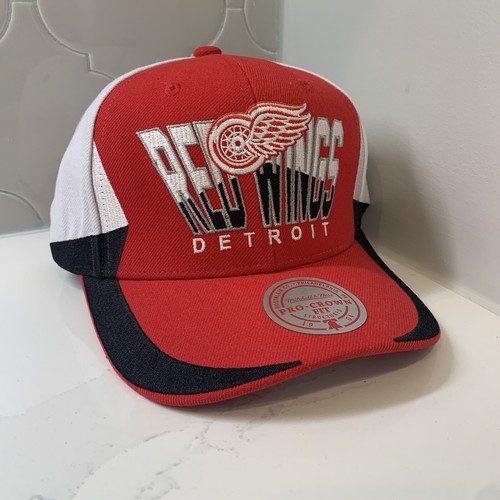 Detroit Red Wings Mitchell & Ness NHL Retrodome Red Adjustable Snapback Hat OSFM - 第 4/8 張圖片
