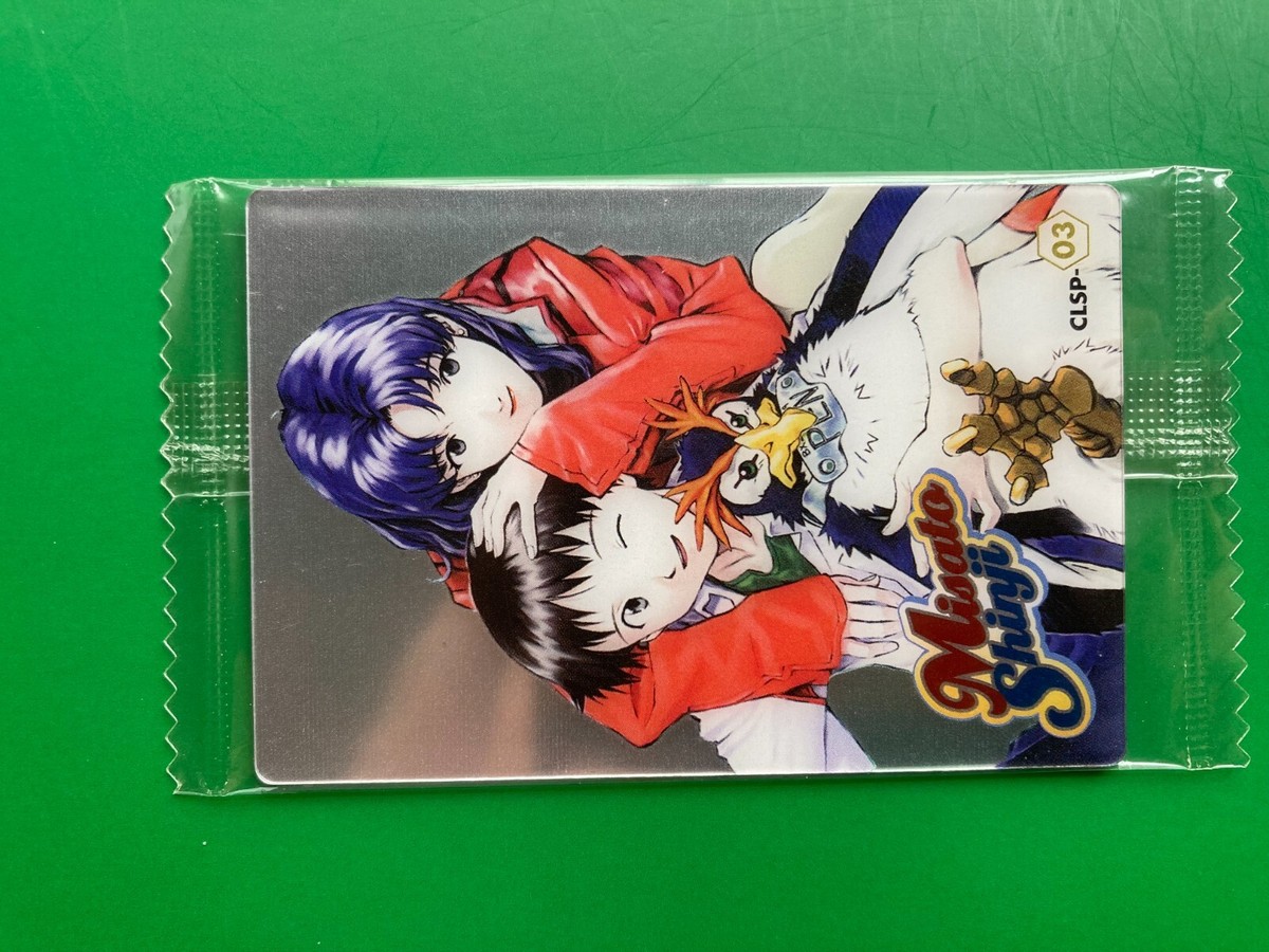 SHINJI MISATO PEN PEN Evangelion Rare Wafer Card TCG Japanese