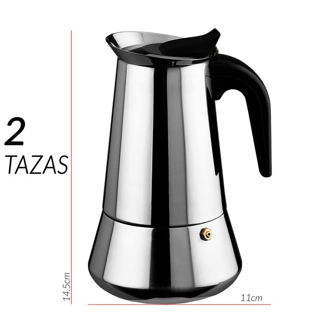 - Cafetera Espresso en Acero Inoxidable - Plata - 2 Tazas | Compra en eBay