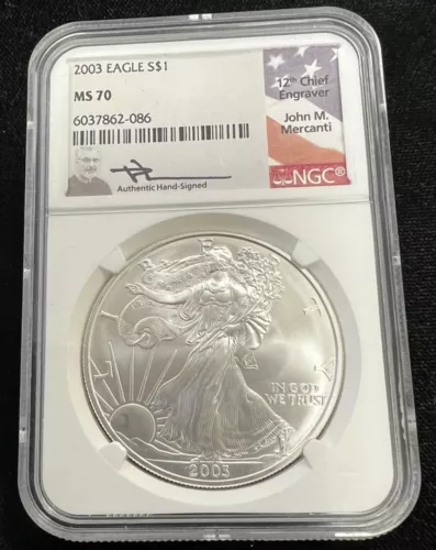 2003 Silver Eagle NGC MS70