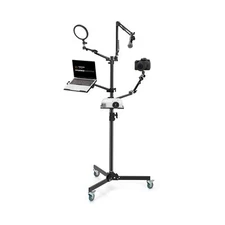 TARION Live Streaming Stand with Wheels - 61"/155cm 5-in-1 Stream Stand Equip...