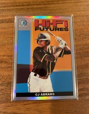 CJ Abrams 2022 Bowman Chrome Prospects Hi-Fi Futures Refractor NRMT+
