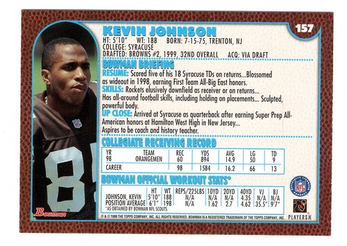 1999 Bowman Football Singles *You Pick* Base, Rookies, Parallel - Nrmt-Mt - Picture 299 of 501