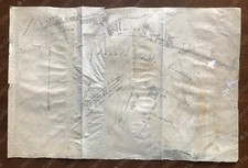 1864 VENEZIA Canale Giudecca Nuova Sacca S. Biagio Area Fabbriche cartina mappa