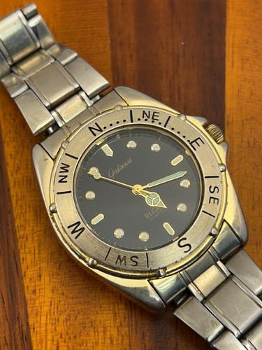 Vintage Elgin Galaxie Men's Watch 1990's Diver Style 39mm - New Battery