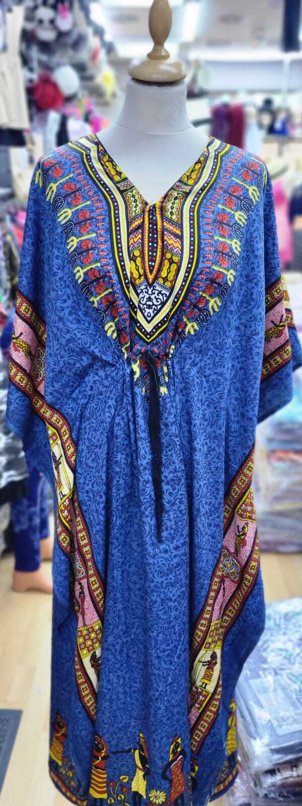 Women Casual Beach Kaftan Dress Short Sleeve Loungewear Caftan Swimsuit