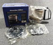 Proctor Silex 2-12 Cup Replacement Glass Carafe #88065 w/ Extra Lids | Open Box