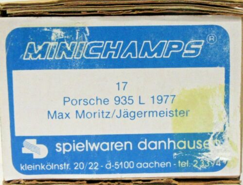 Minichamps #17 PORSCHE 935 L 1977 Max Moritz white metal 1/43 model kit MIB q1 - Picture 3 of 4