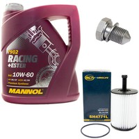 MotoröL ÖLfilter SH4771L 10W60 4Liter + ÖLablassschraube FüR Audi Seat VW Golf
