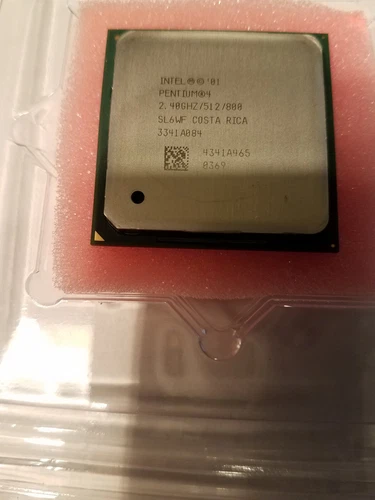 Intel Pentium 4 2.4 512 KB L2 Cache FSB 800 MHz 2.4 GHz Socket 478 CPU  SL6WF - Picture 3 of 6