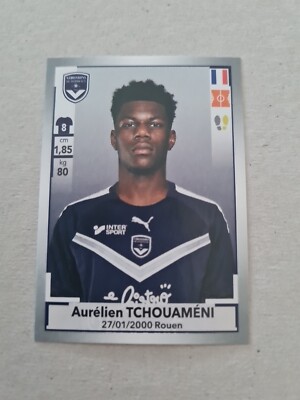 2019 PANINI FOOTBALL Aurelian TCHOUAMENI Rookie REAL MADRID Bordeaux IMAGE STICKER 