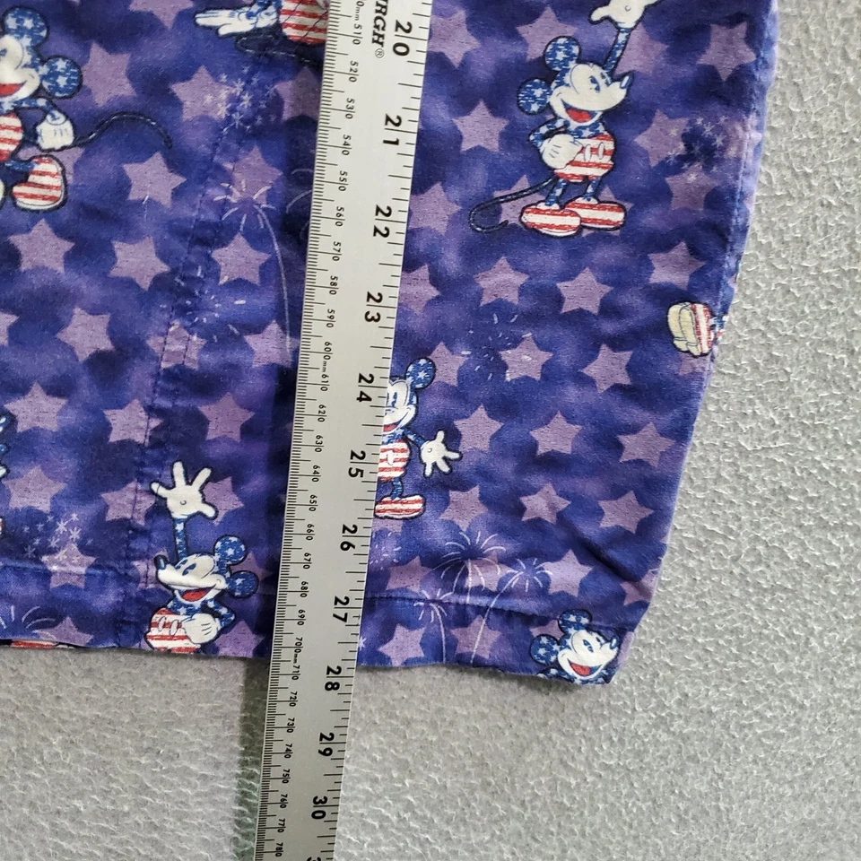 Disney женщин скраб Топ XS фиолетовый галстук краситель Микки Маус США звезды по всему графике - Изображение 3 из 4