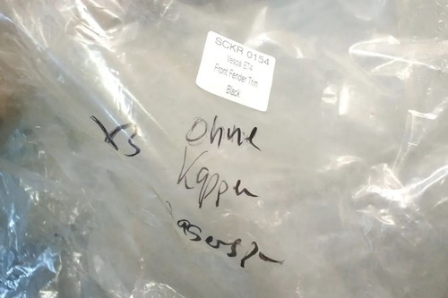 Stoßstange SCKR0154 Vespa ET2 50 ET4 125 ohne Kappen SCHWARZ Reling Verkleidung - Bild 6 von 6