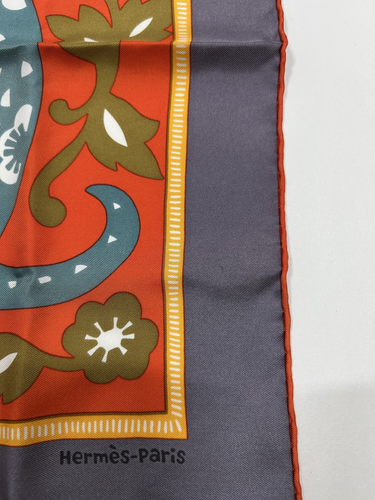 Sciarpa Hermes ANNO DEL SERPENTE CINA H 45 Pochette Foulard' Gavroche Carre - Foto 9 di 9