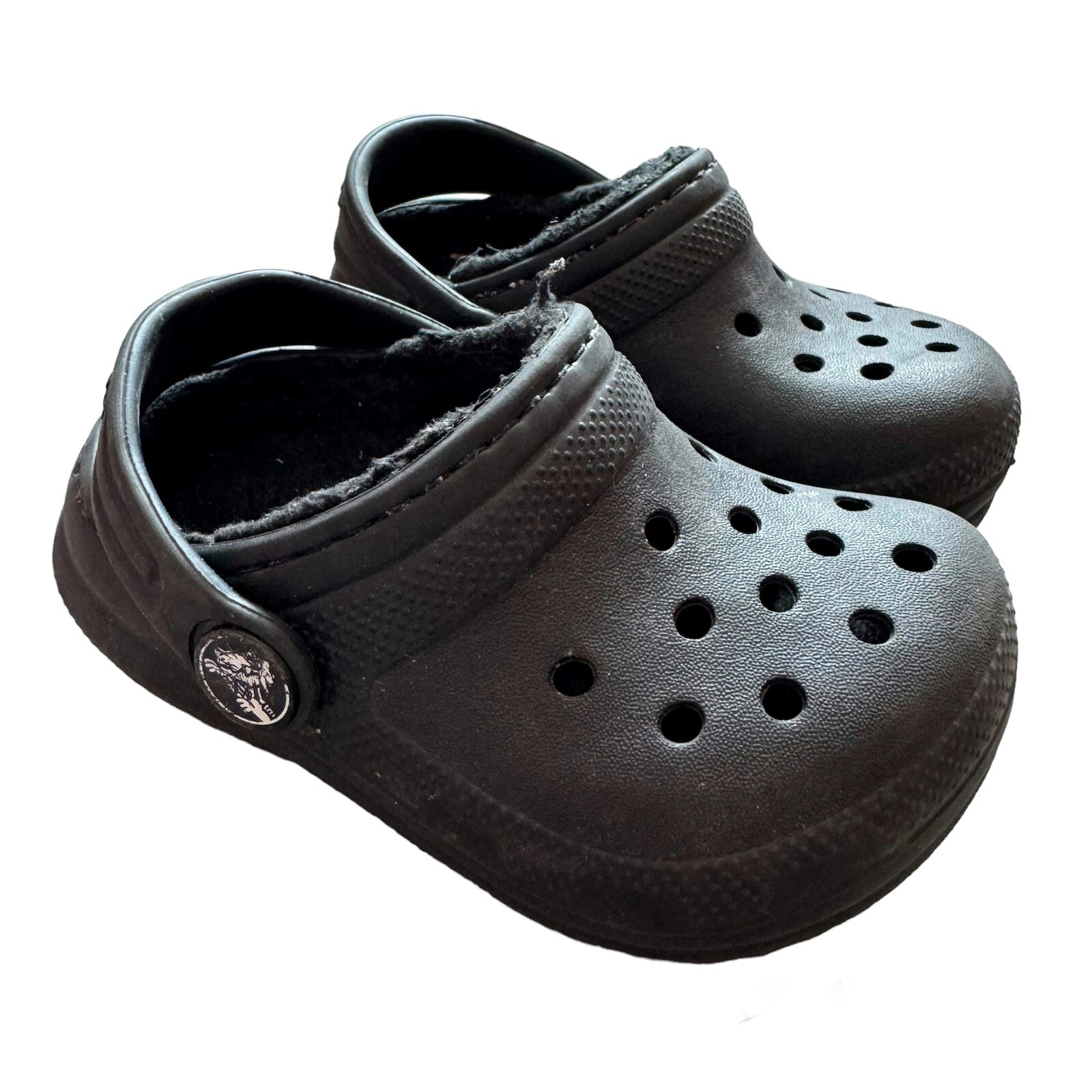 Crocs Black Classic Lined Clog Toddler  Size C5
