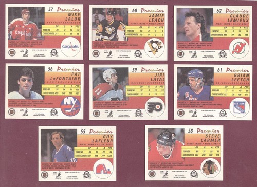 1990-91 O PEE CHEE 90-91 OPC PREMIER NHL HOCKEY CARD 1-132 SEE LIST - Picture 123 of 265