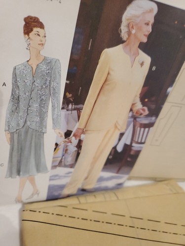 Size 14-16-18 Vogue 9596 Uncut Sewing Pattern Misses' Top Skirt & Pants - Picture 9 of 22