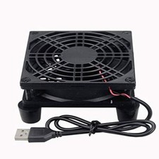 Quiet 80mm Fan Router Cooler Fan 80mm x 25mm DC 5V USB Brushless Cooling Fan