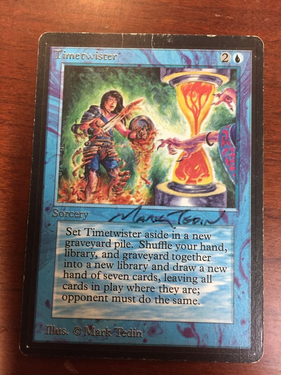Magic the Gathering Beta Timetwister Heavily Played MtG Magic the Gathering Beta Timetwister Heavily Played MtG