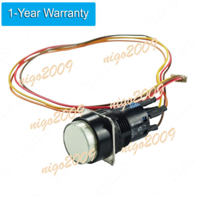 FOR YASKAWA NX100 White LED Push Button Switch Indicator Lamp LED + Line
