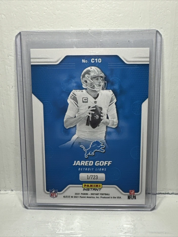 2021 Panini Instant NFL - Captains #C10 Jared Goff - Image 2 of 2