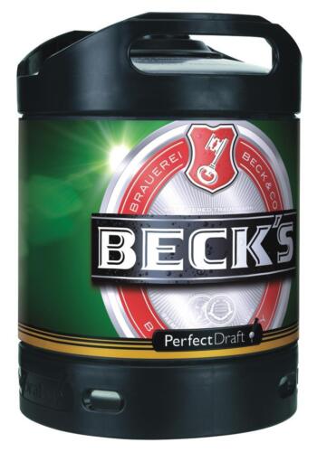 3 X Becks Pils Perfect Draft 6 Litri Fusto 4,9 % Vol. MEHRWEG - Foto 2 di 5