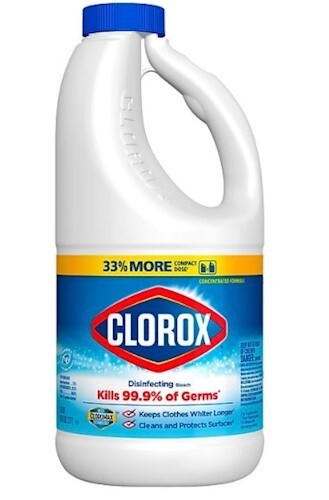 BLEACH, CLOROX DISINFECTING, 43 OZ., 1 BOTTLE