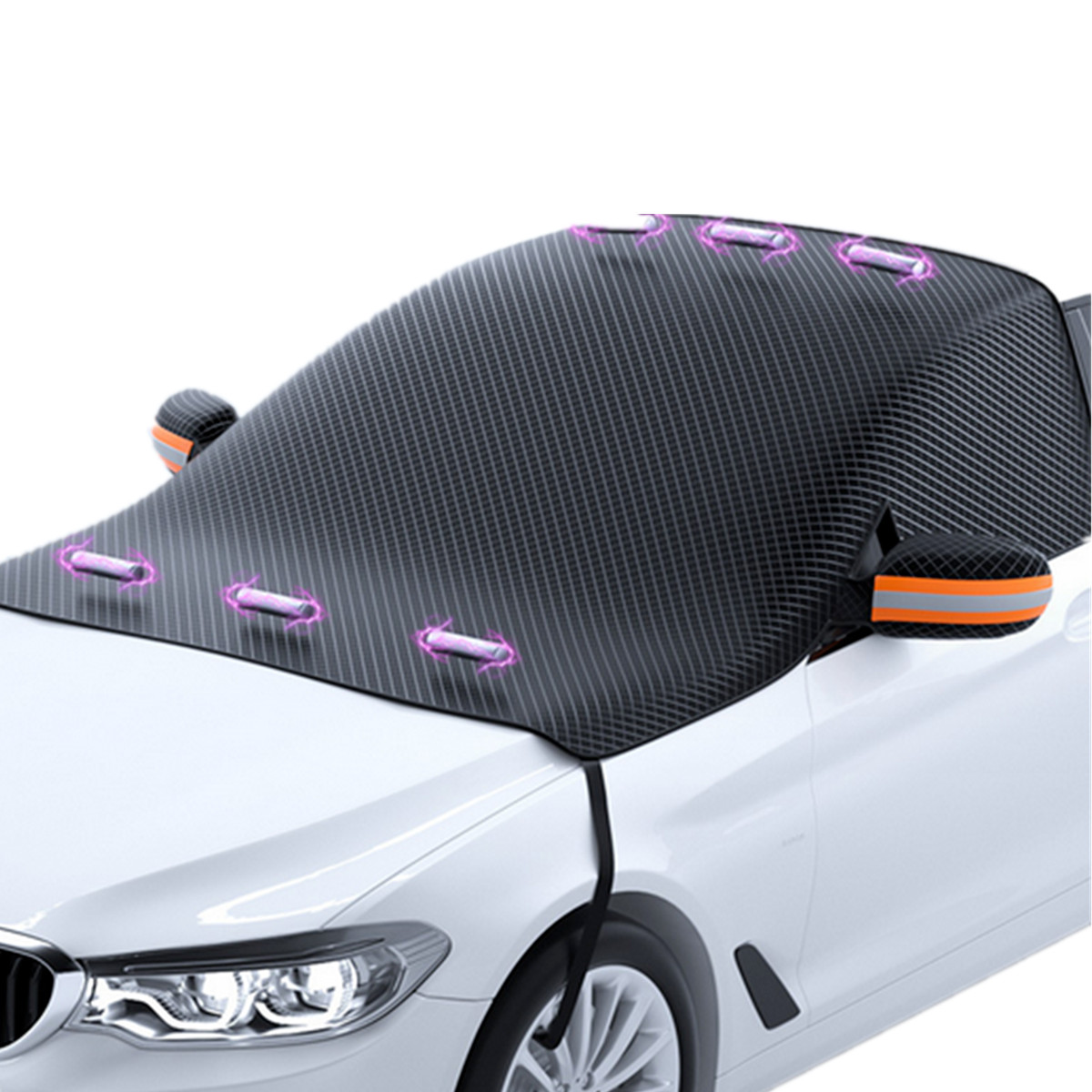 Winter Car Windshield Cover for Snow Ice Rain Frost Protection and Sun Shade