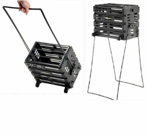 Tennis-Ball-Hoppers-Cart-Wheels-Pickup-Transport-Court-Equipment-Sports-TOURNA