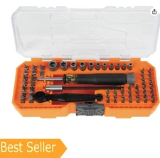 Klein Tools 32787 64-Piece Micro-Ratchet Bit Precision Driver Set