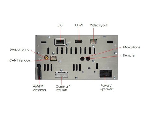 Alpine Autoradio DAB Apple CarPlay für Chrysler Sebring 2007-2010 schwarz - Bild 6 von 6